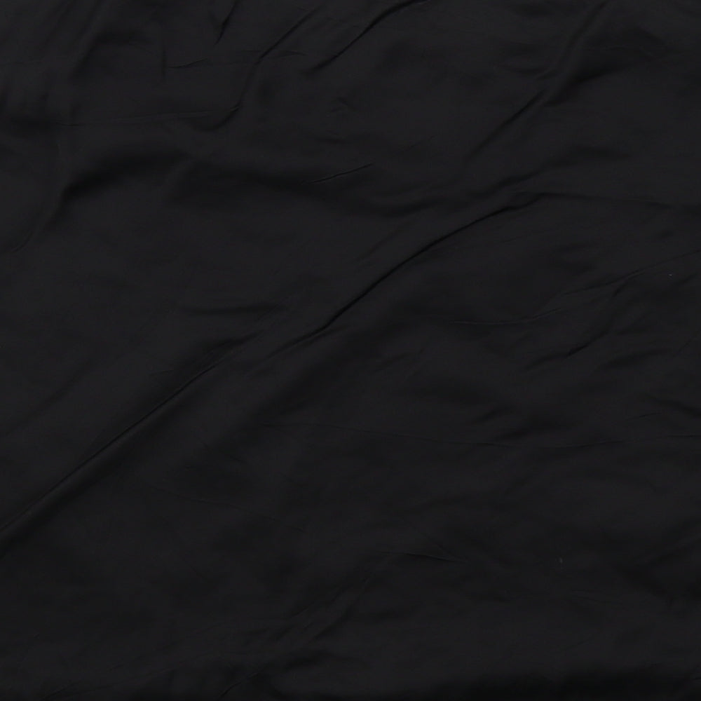 Phase Eight Womens Black  Velvet Basic T-Shirt Size 12
