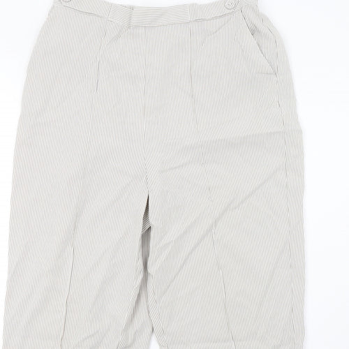 BM Womens Beige Striped  Trousers  Size 14 L27 in