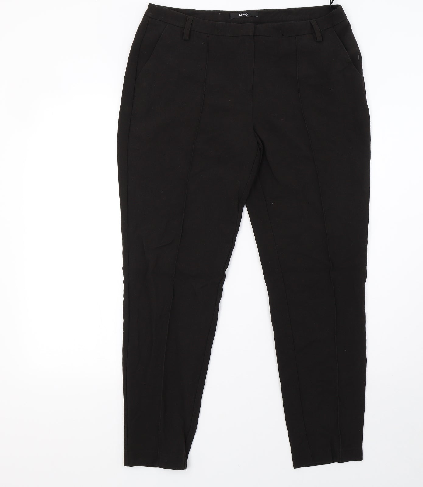 George Womens Black   Trousers  Size 12 L29 in