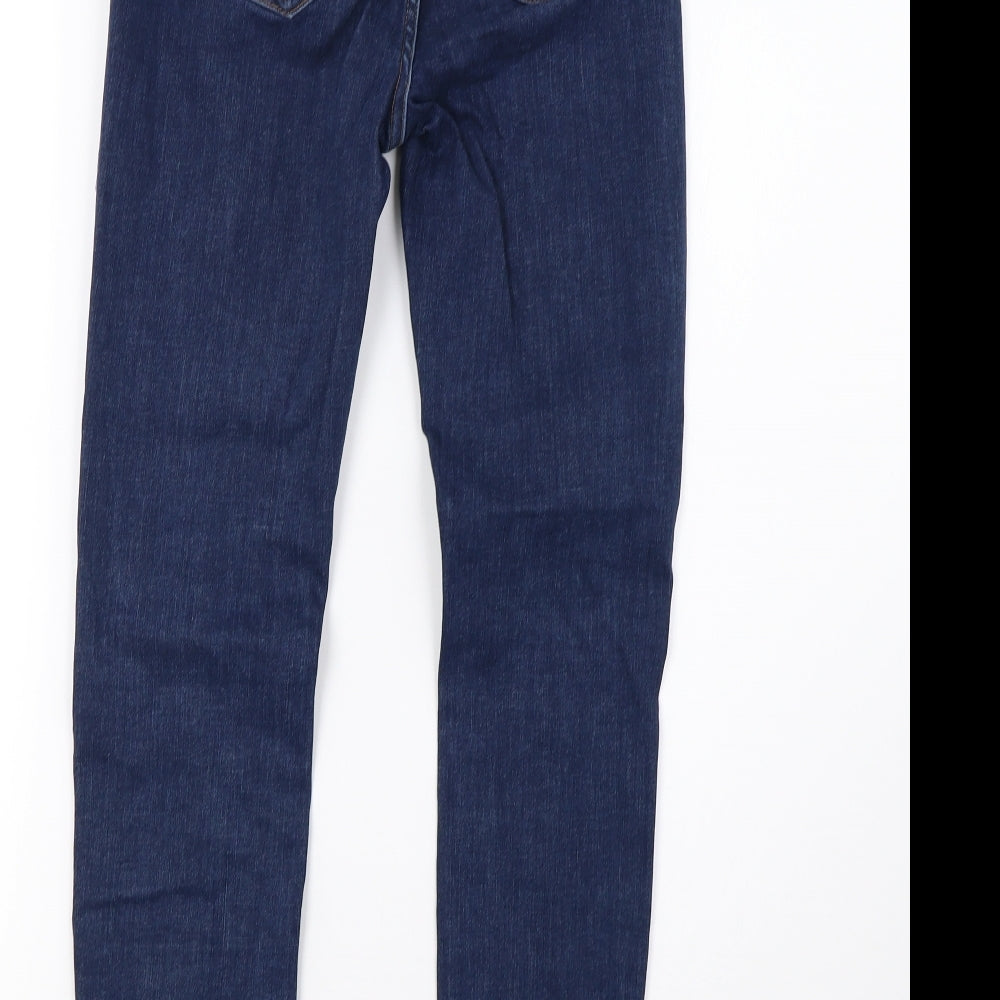 River Island Womens Blue  Denim Skinny Jeans Size 8 L30 in