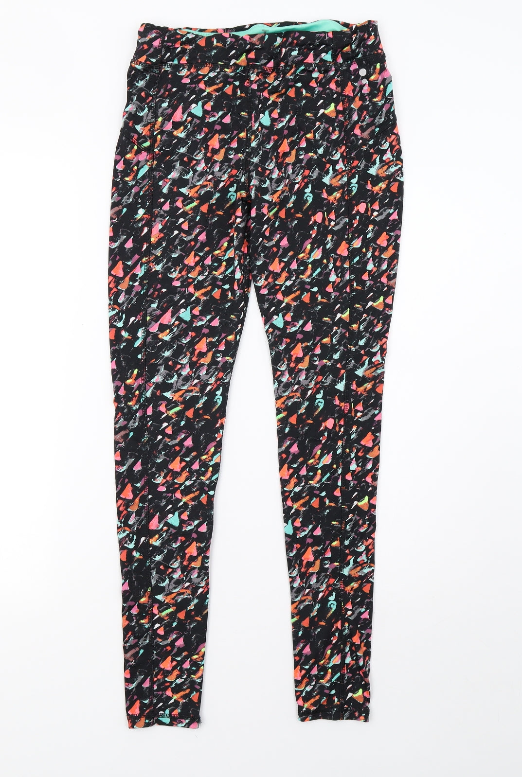 saisnburys Womens Black Polka Dot  Pedal Pusher Leggings Size 10 L28 in