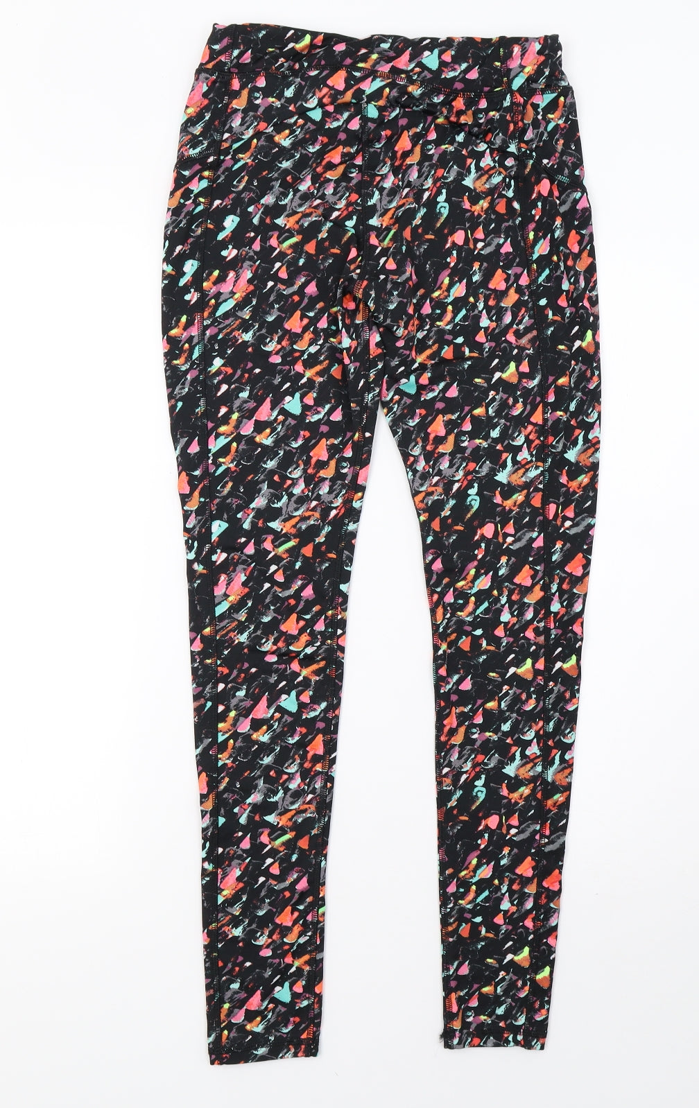 saisnburys Womens Black Polka Dot  Pedal Pusher Leggings Size 10 L28 in