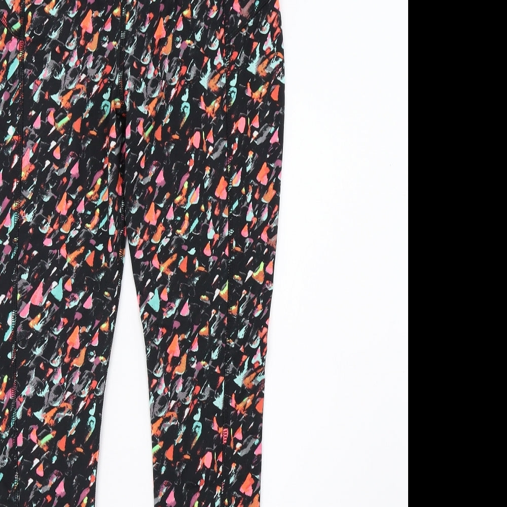 saisnburys Womens Black Polka Dot  Pedal Pusher Leggings Size 10 L28 in