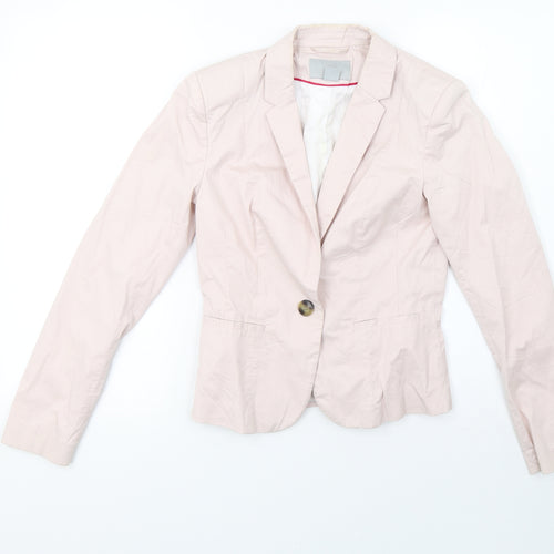 H&M Womens Pink   Jacket Blazer Size 6