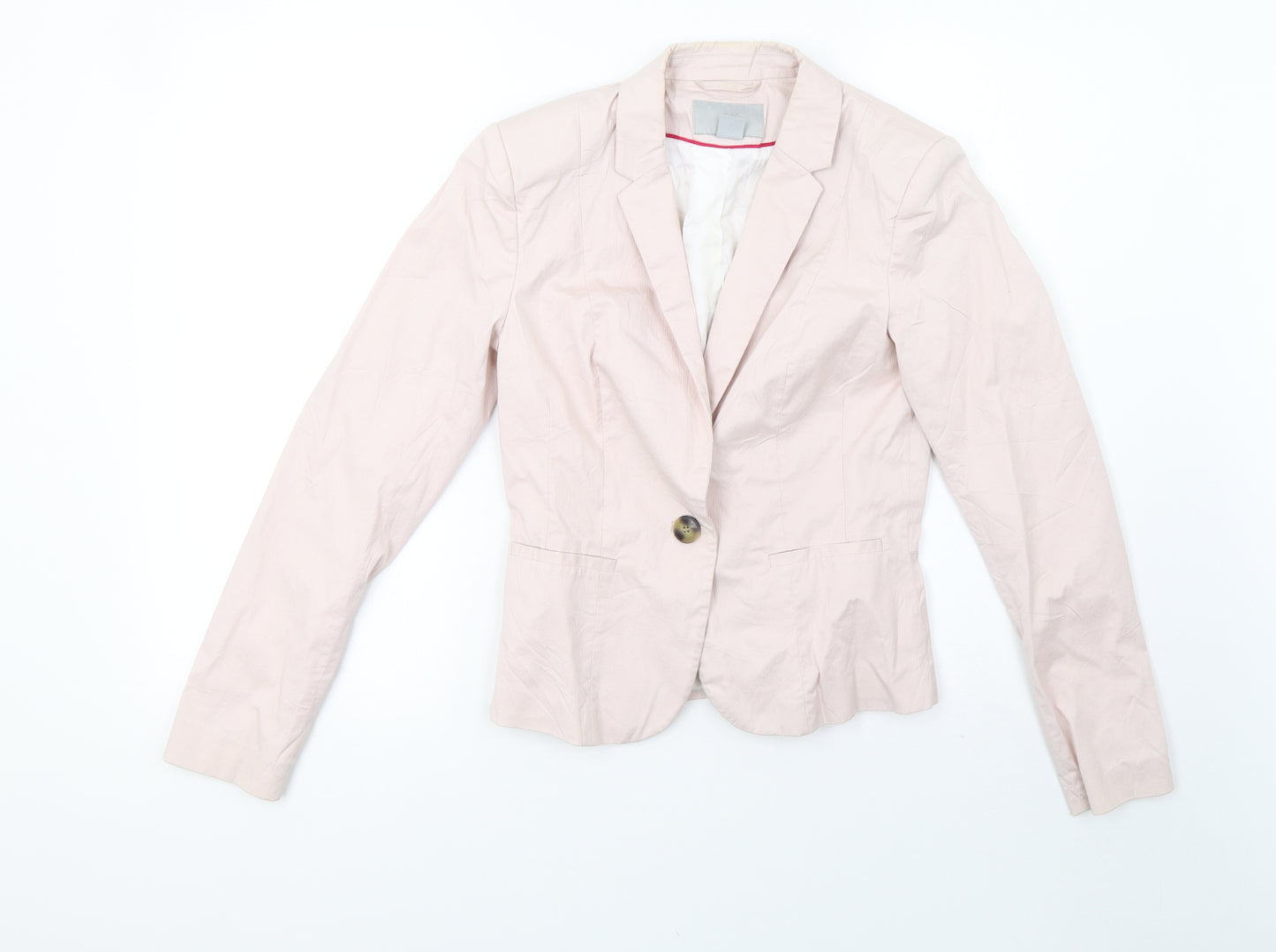 H&M Womens Pink   Jacket Blazer Size 6