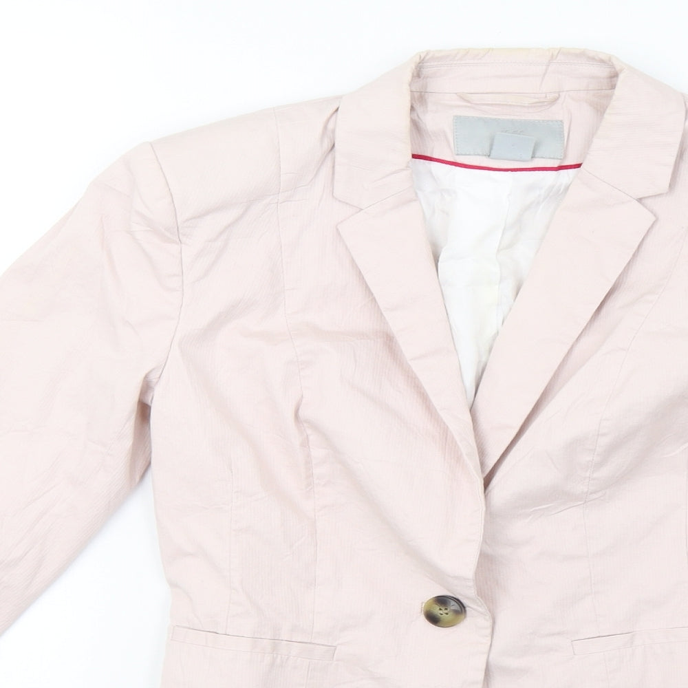 H&M Womens Pink   Jacket Blazer Size 6