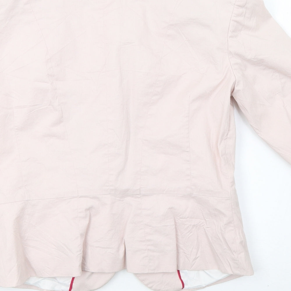 H&M Womens Pink   Jacket Blazer Size 6