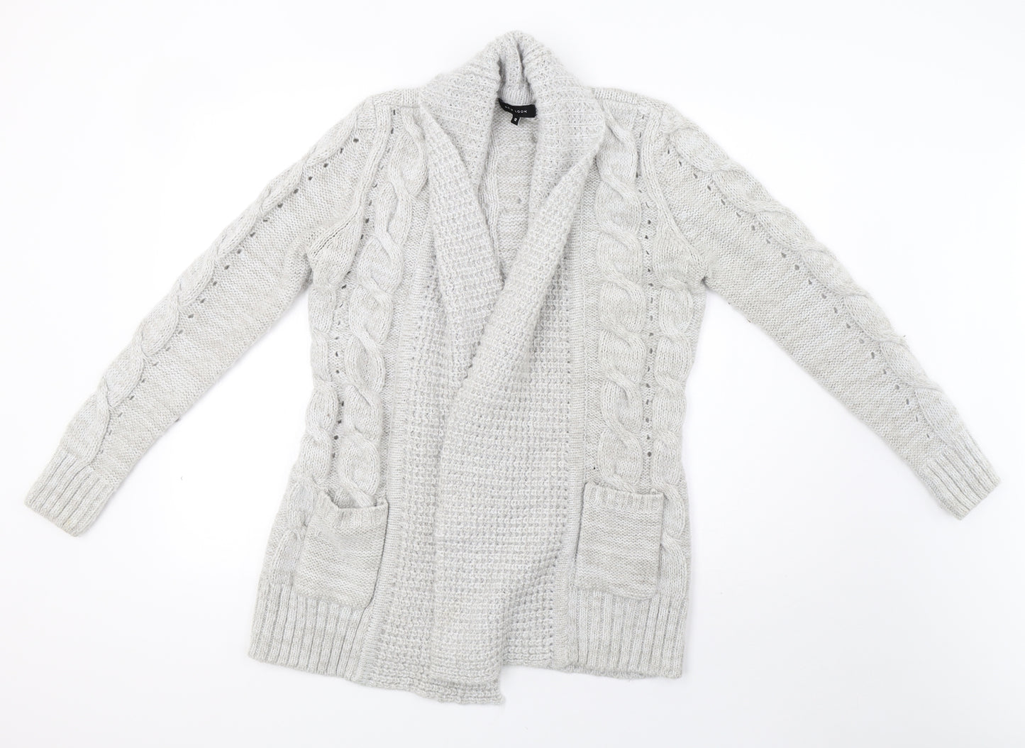 newlook Womens Grey  Knit Cardigan Jumper Size 12
