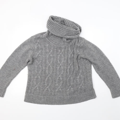 M&Co Womens Grey  Knit Pullover Sweatshirt Size 2XL