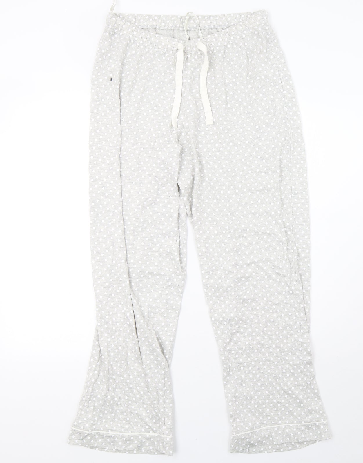 Marks and Spencer Womens Grey Polka Dot   Pyjama Pants Size 12