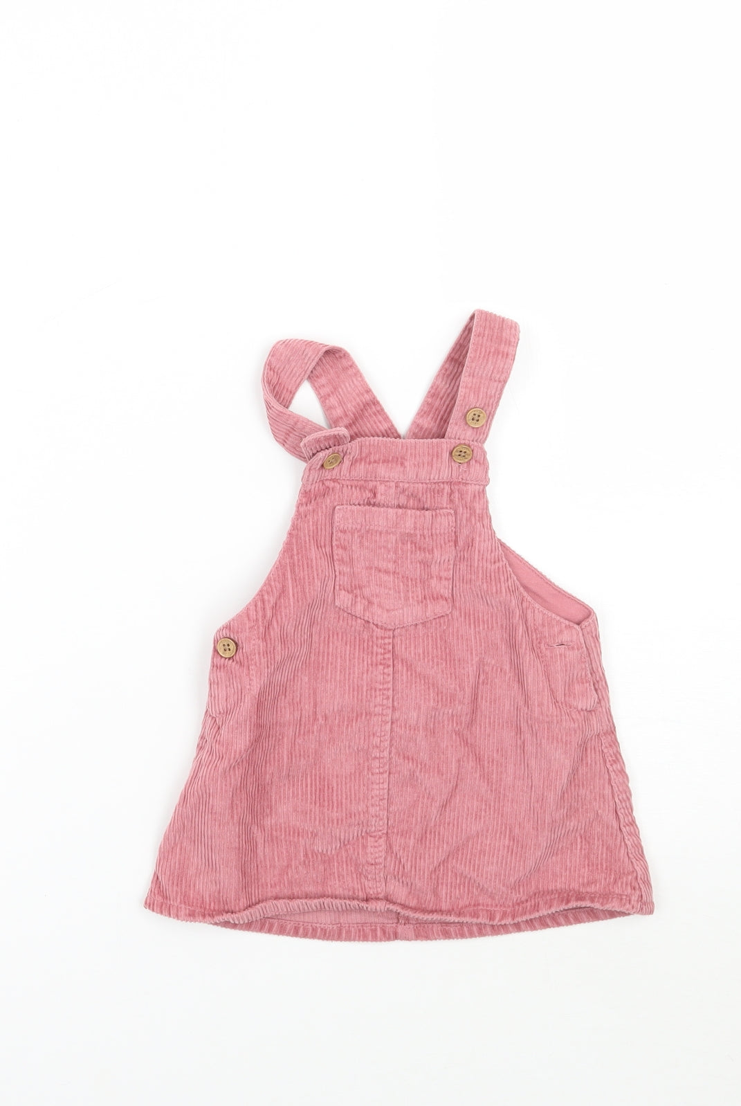 NEXT Girls Pink   Pinafore/Dungaree Dress  Size 6-9 Months