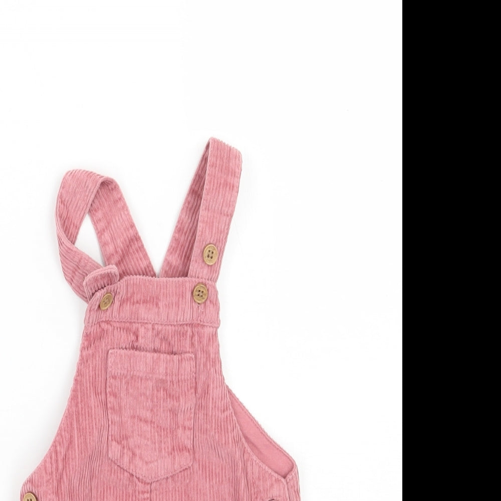 NEXT Girls Pink   Pinafore/Dungaree Dress  Size 6-9 Months