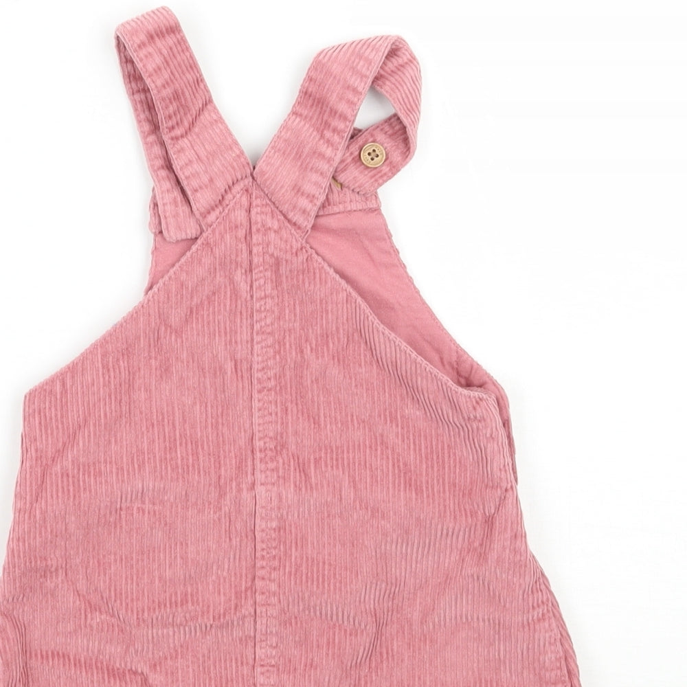 NEXT Girls Pink   Pinafore/Dungaree Dress  Size 6-9 Months