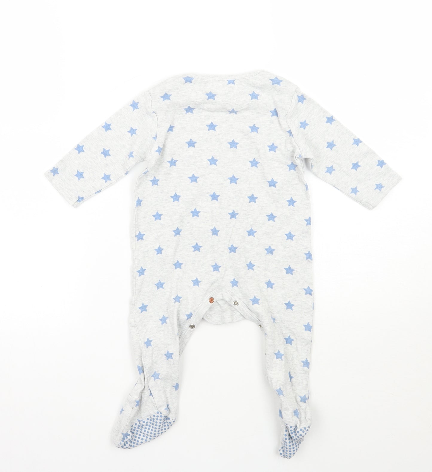 Mothercare Baby Grey Geometric  Babygrow One-Piece Size 9-12 Months