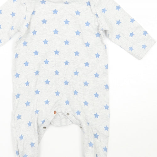 Mothercare Baby Grey Geometric  Babygrow One-Piece Size 9-12 Months