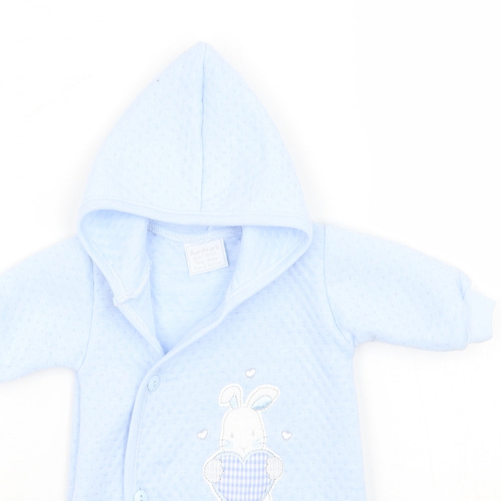 Aardvark Baby Blue   Babygrow One-Piece Size Newborn  - Tiny baby