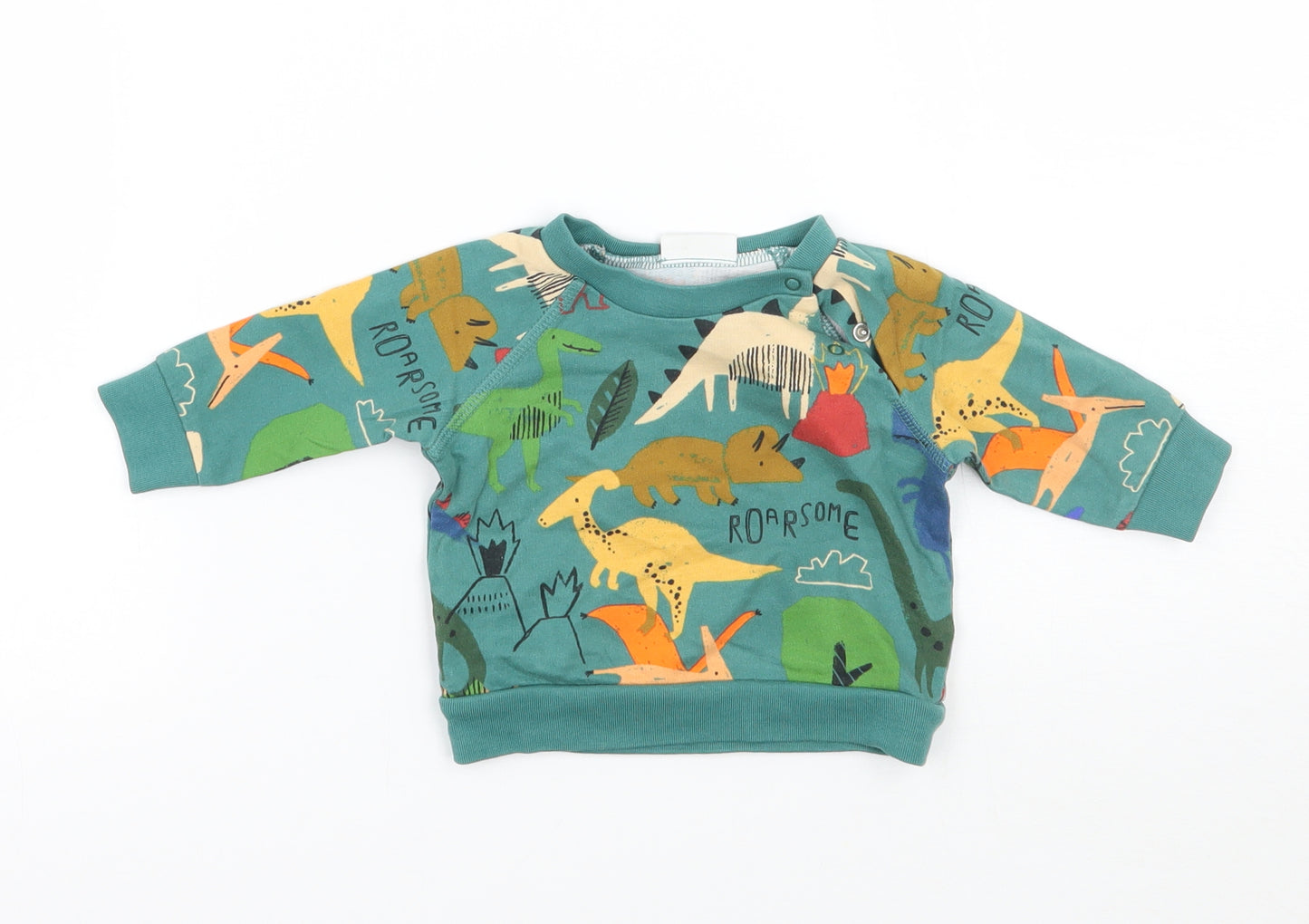 NEXT Baby Green Geometric  Basic T-Shirt Size 0-3 Months