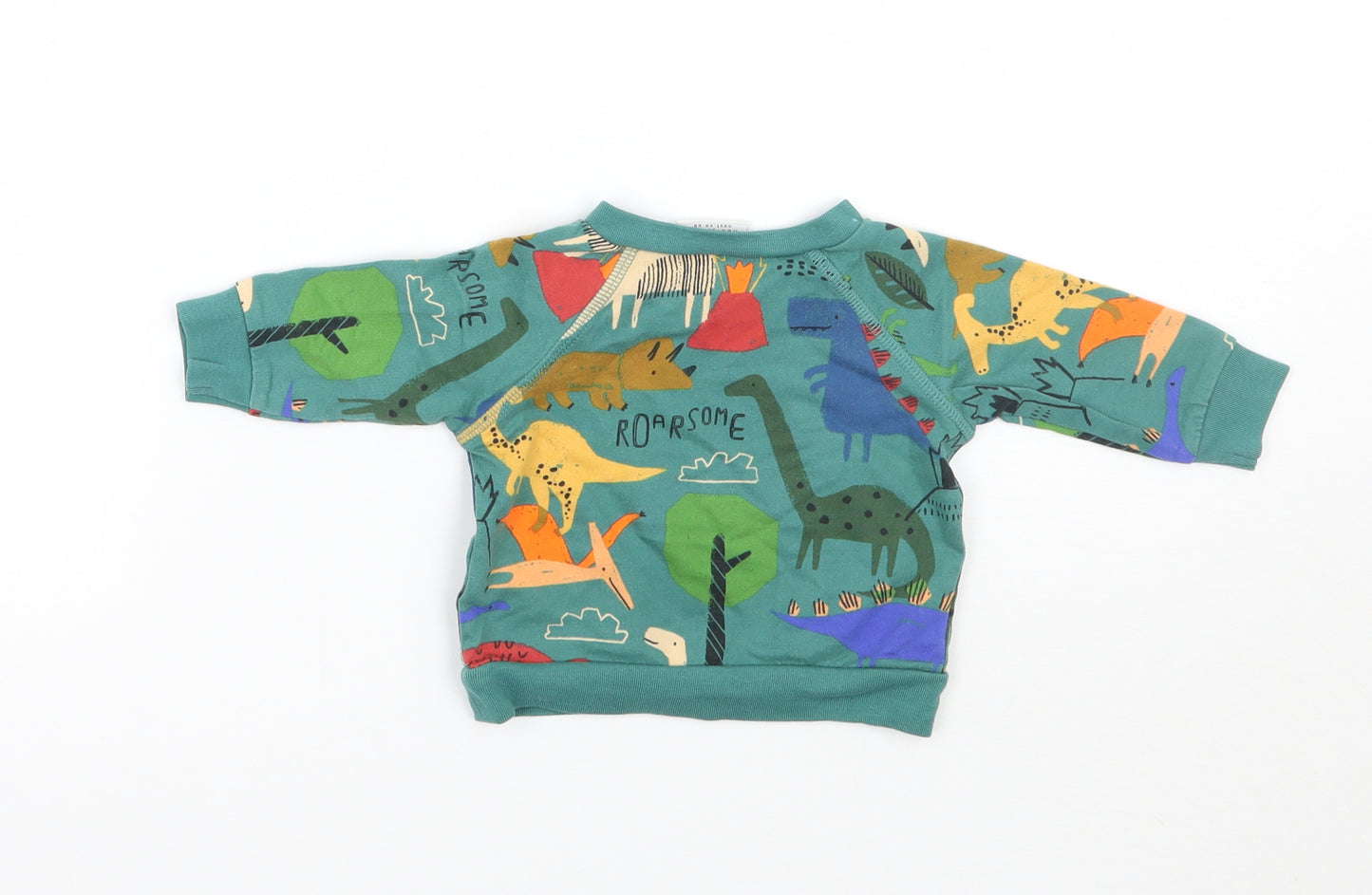 NEXT Baby Green Geometric  Basic T-Shirt Size 0-3 Months