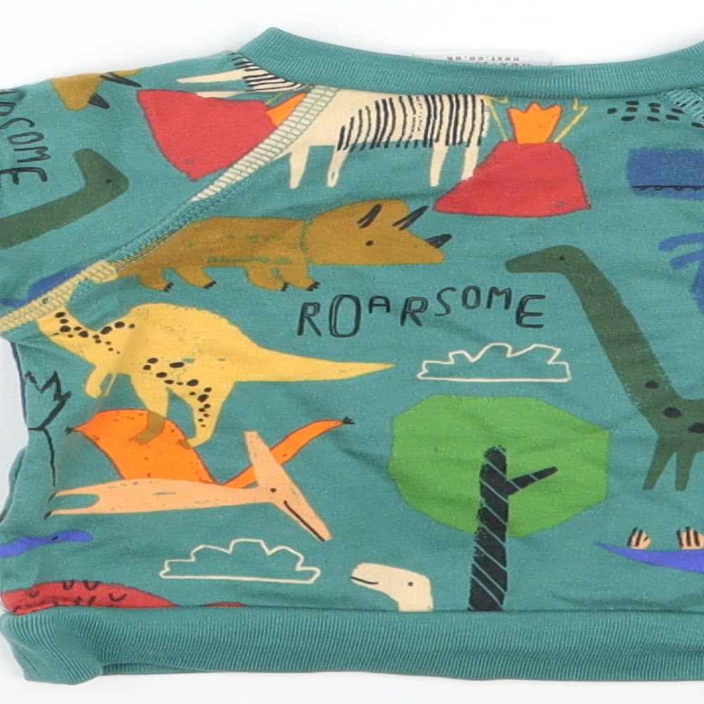 NEXT Baby Green Geometric  Basic T-Shirt Size 0-3 Months