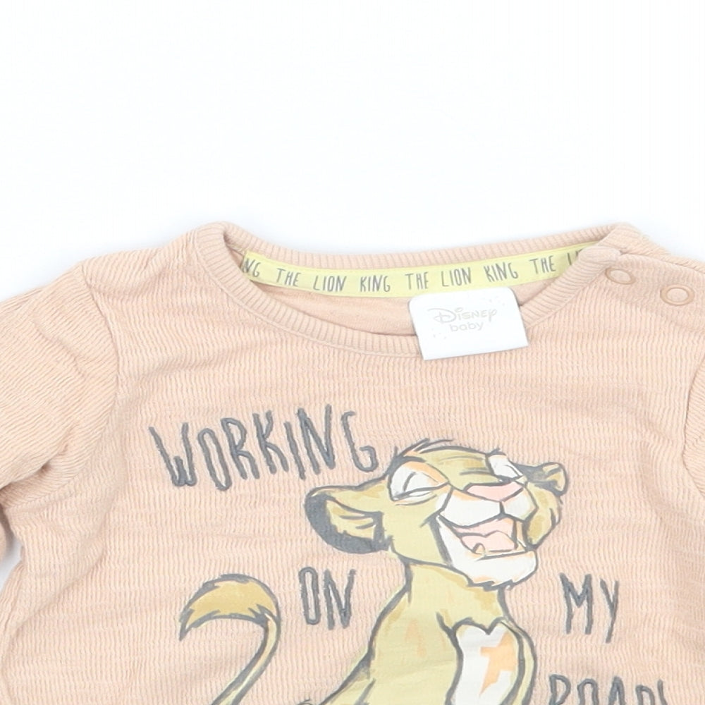 The lion king Baby Beige   Pullover Jumper Size 0-3 Months