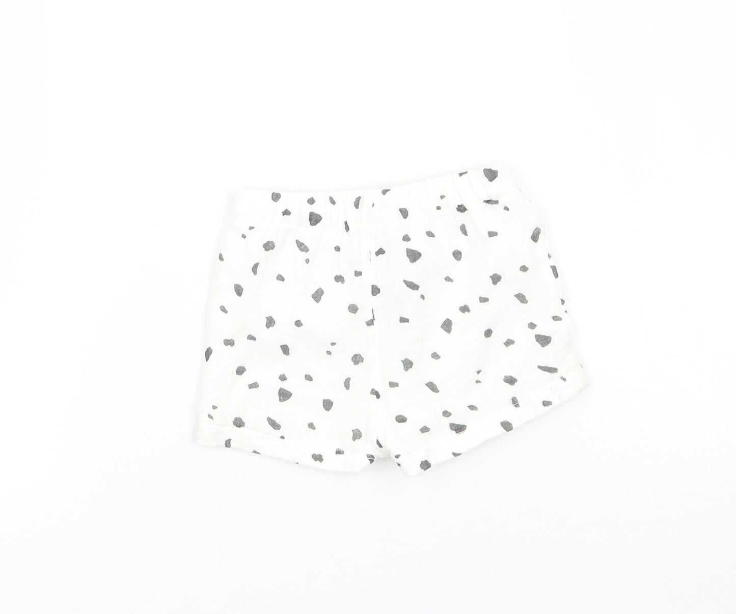 Marks and Spencer Baby White Geometric  Cropped Trousers Size Newborn