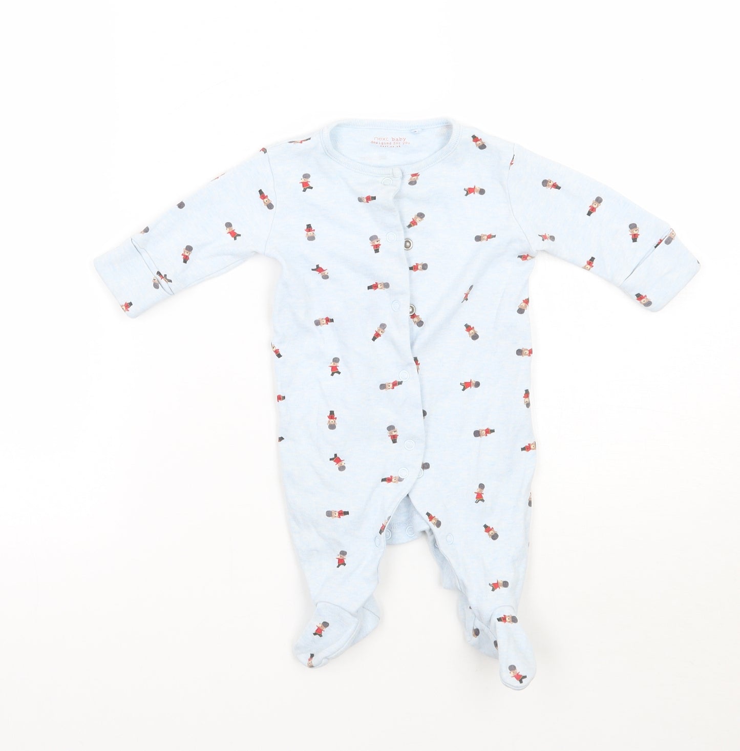 NEXT Baby Blue Geometric  Babygrow One-Piece Size 0-3 Months