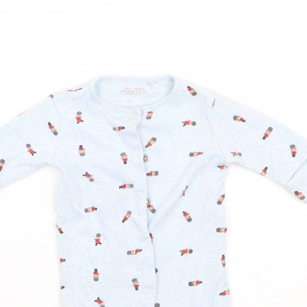 NEXT Baby Blue Geometric  Babygrow One-Piece Size 0-3 Months