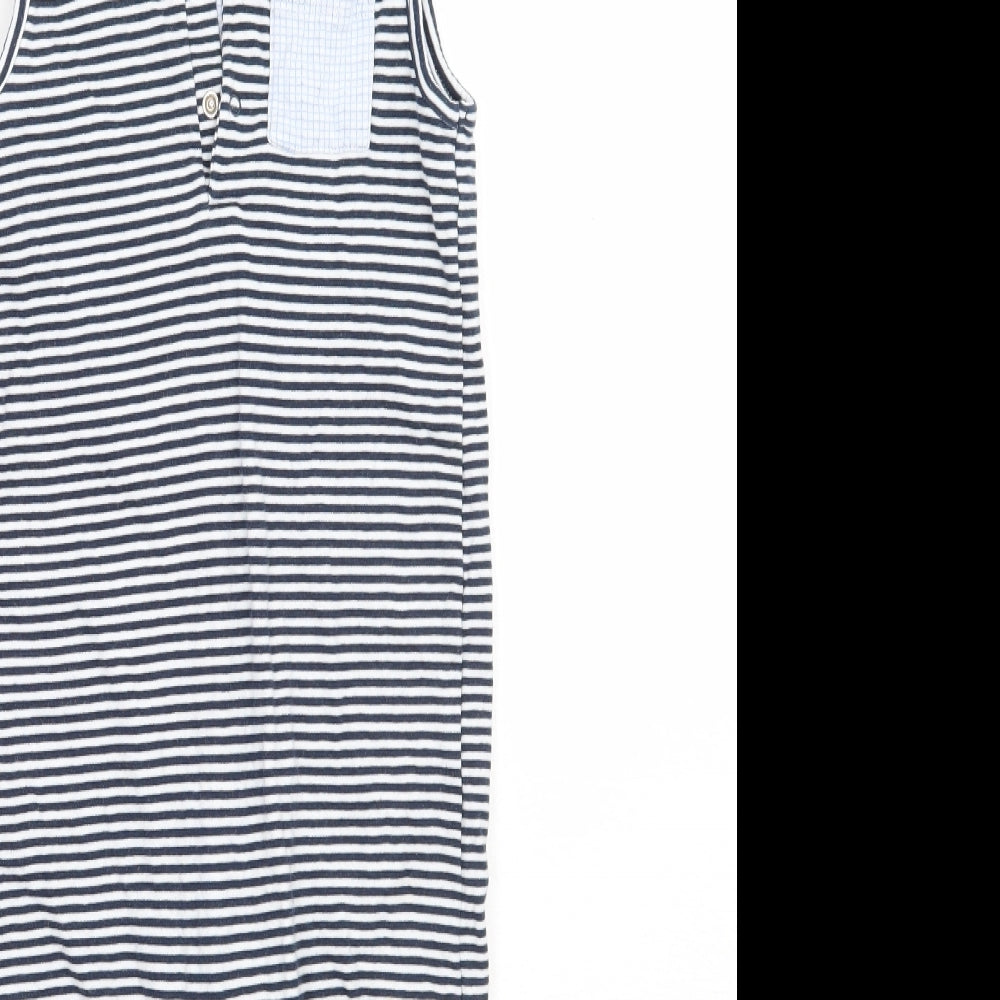 NEXT Baby Blue Striped  Babygrow One-Piece Size 12-18 Months