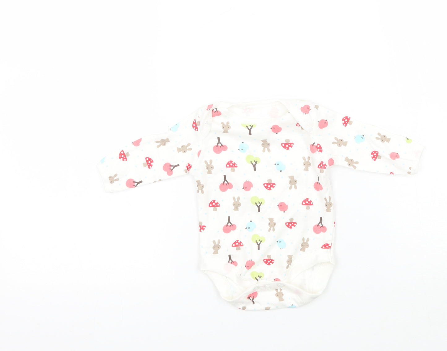 Mothercare Baby White Geometric  Babygrow One-Piece Size Newborn