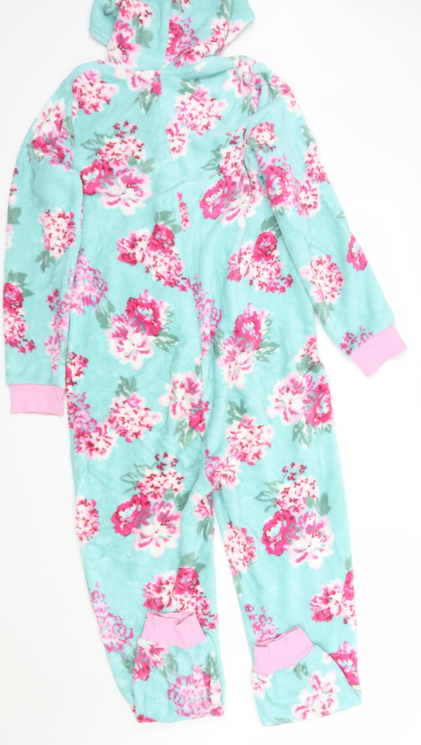 Kylie Girls Blue Floral  Top One Piece Size 13 Years