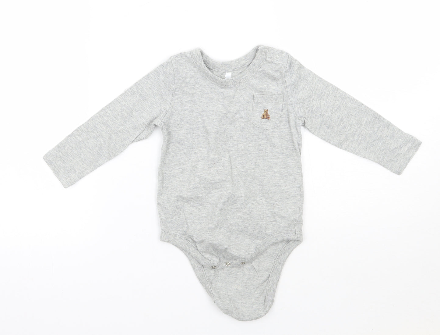 Gap Baby Grey   Babygrow One-Piece Size 12-18 Months
