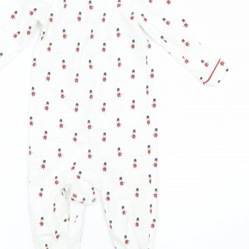 Mothercare Baby White Geometric  Babygrow One-Piece Size 9-12 Months