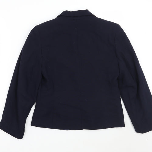 AMARANTO Womens Blue   Jacket Blazer Size 10