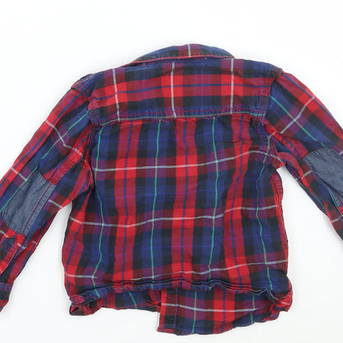 NEXT Boys Red Check  Basic Button-Up Size 2 Years