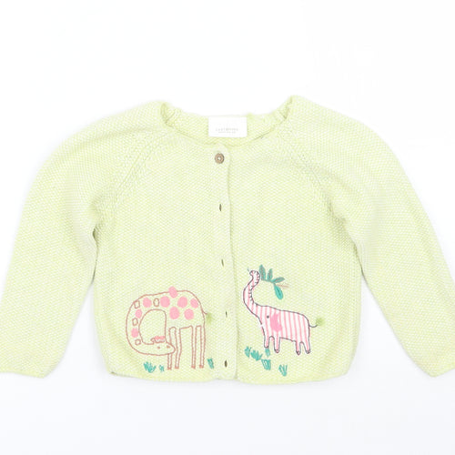 NEXT Girls Green   Cardigan Jumper Size 9-12 Months