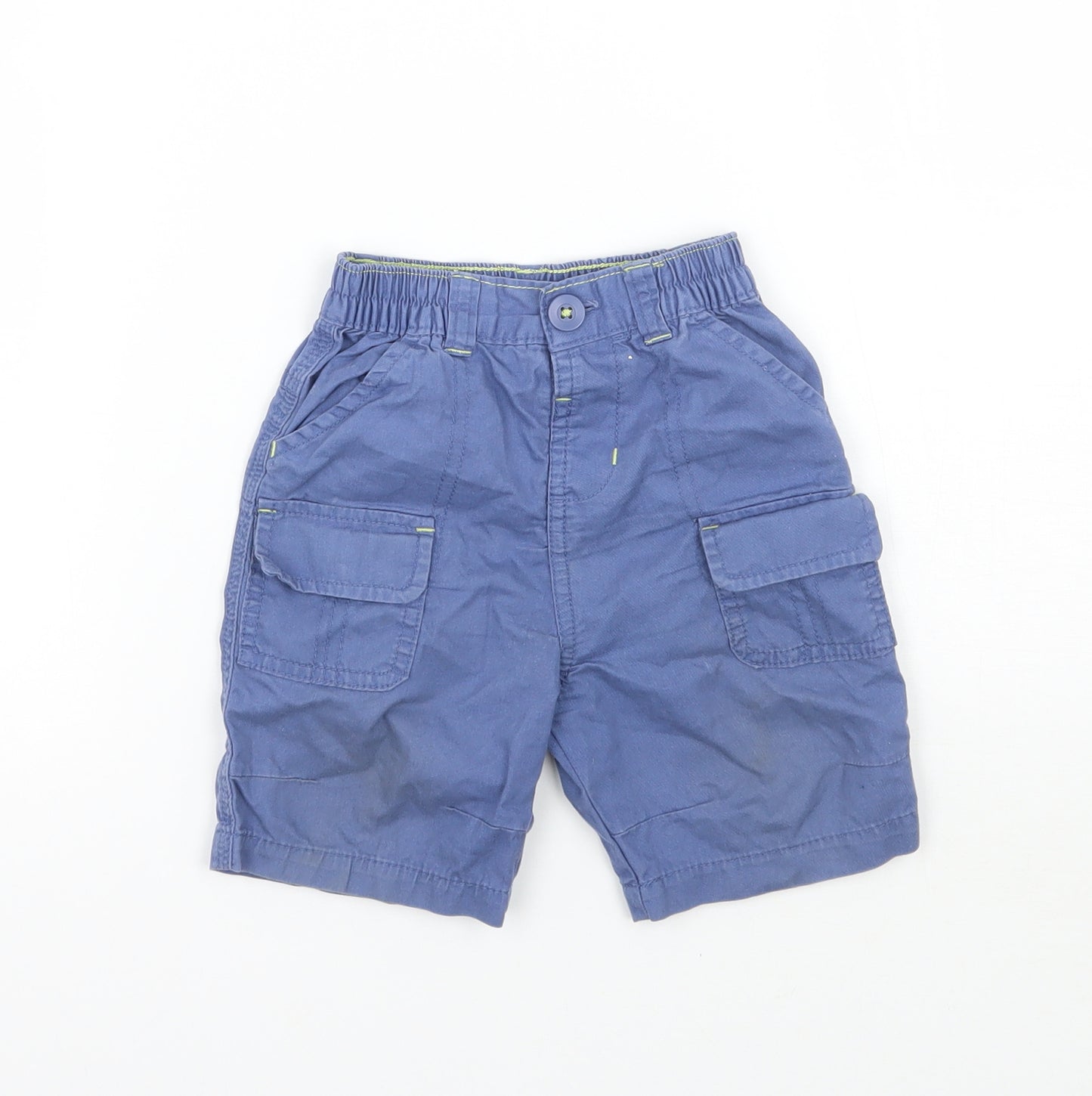 F&F Boys Blue   Cargo Trousers Size 9-12 Months
