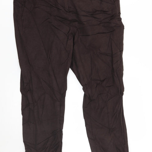 Marks and Spencer Womens Brown   Trousers  Size 14 L20.5 in