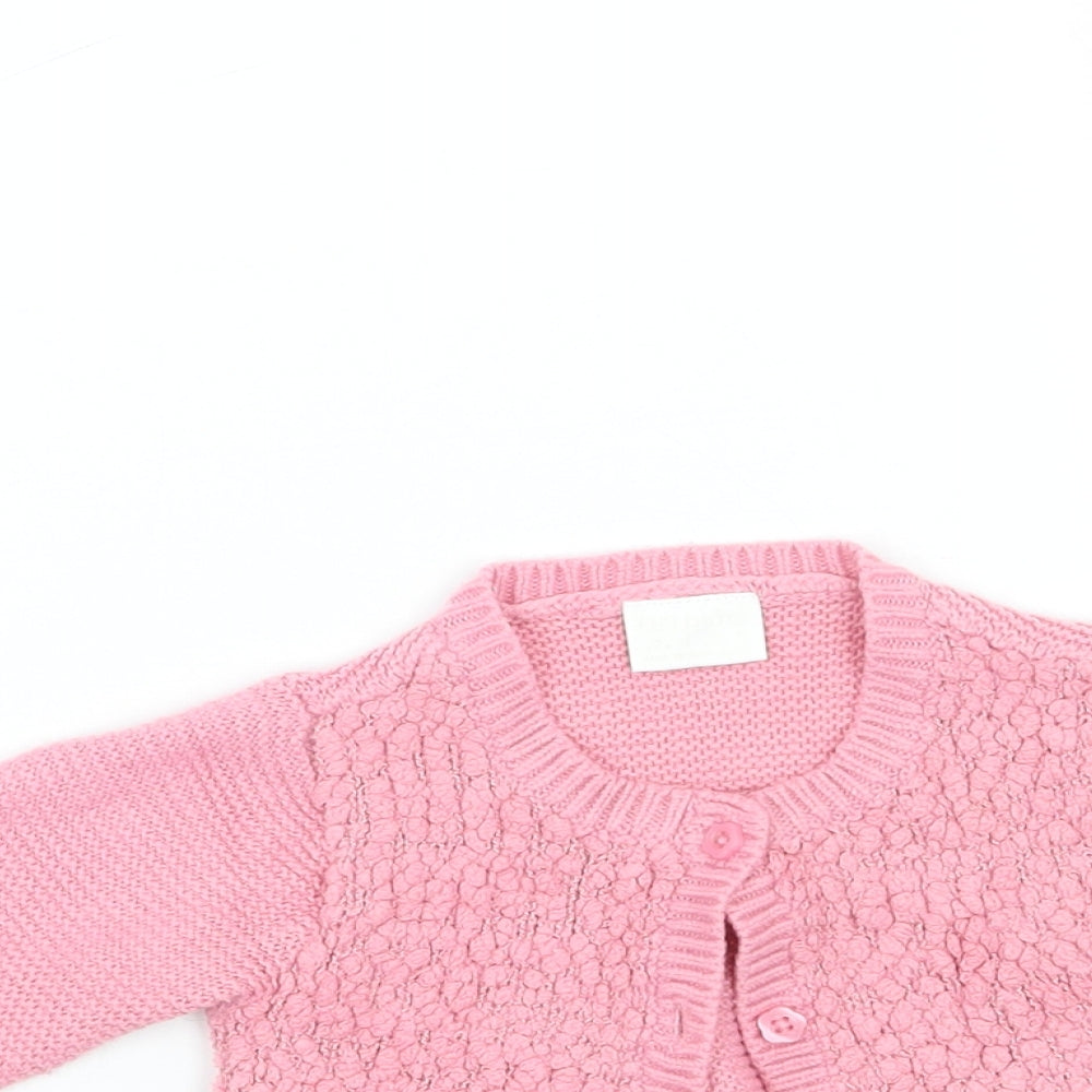 F&F Girls Pink   Cardigan Jumper   - newborn