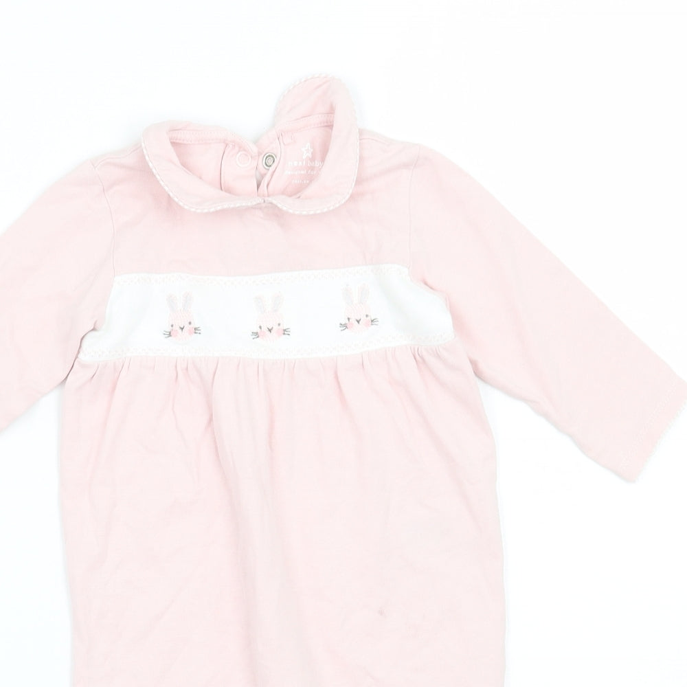 NEXT Girls Pink   Babygrow One-Piece Size 3-6 Months