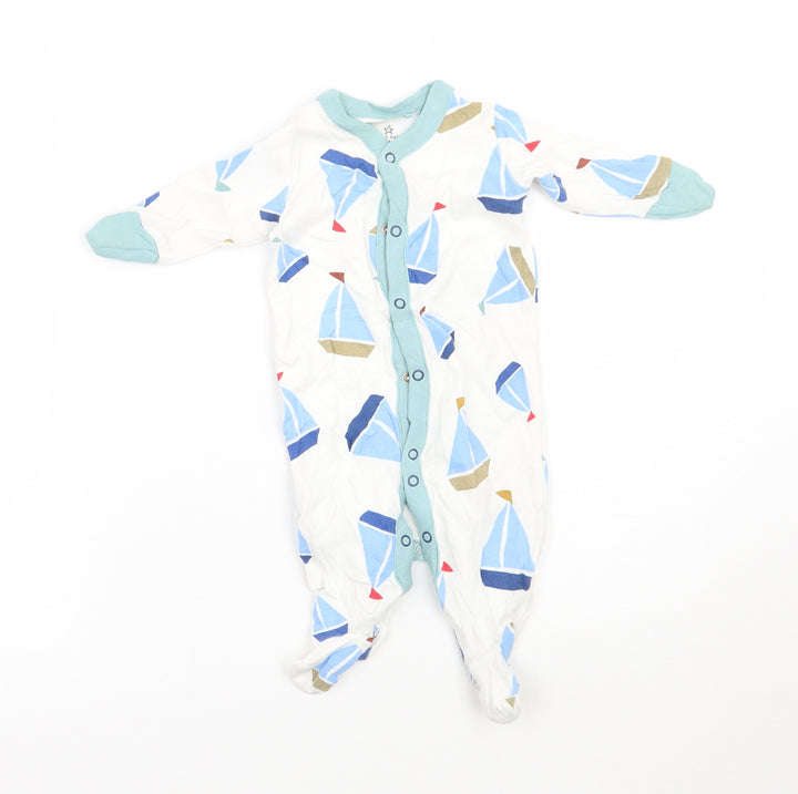 NEXT Baby White Geometric  Babygrow One-Piece Size 0-3 Months
