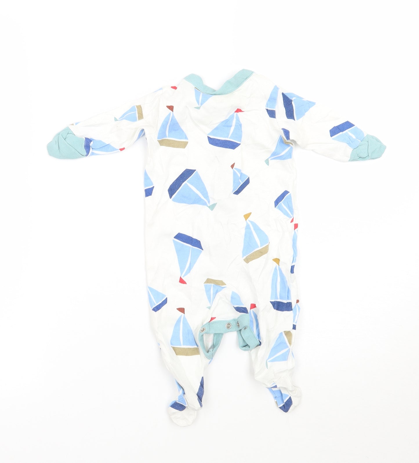 NEXT Baby White Geometric  Babygrow One-Piece Size 0-3 Months