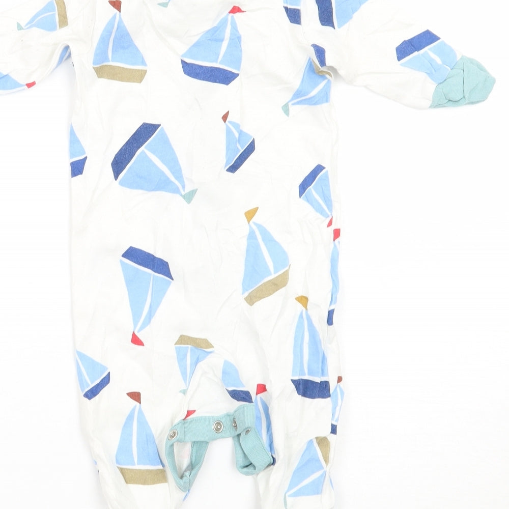 NEXT Baby White Geometric  Babygrow One-Piece Size 0-3 Months