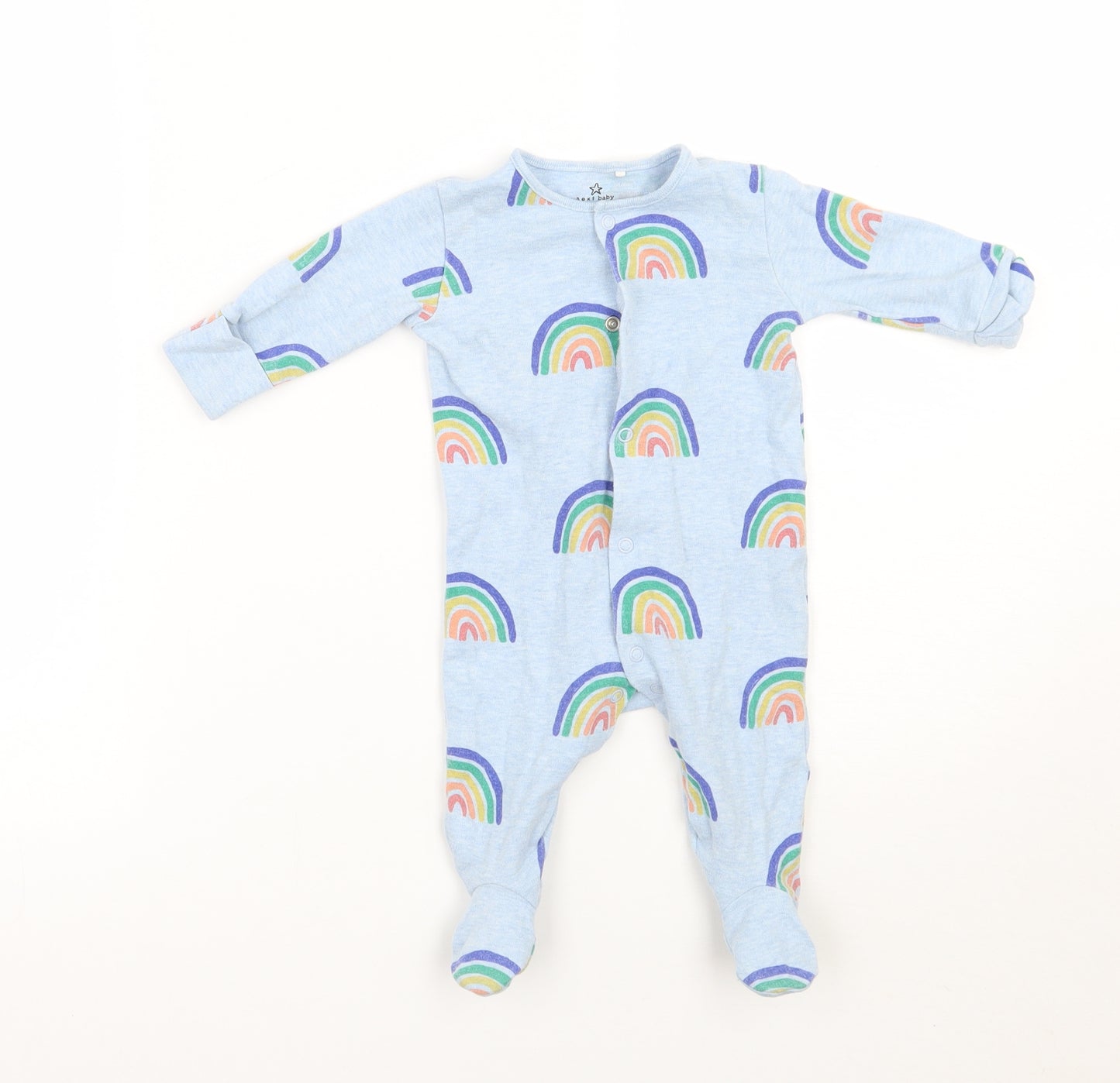 NEXT Baby Blue Geometric  Babygrow One-Piece Size 0-3 Months