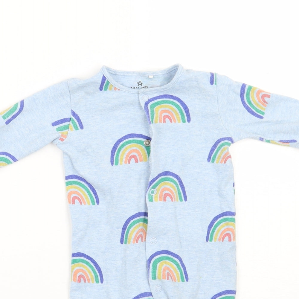 NEXT Baby Blue Geometric  Babygrow One-Piece Size 0-3 Months