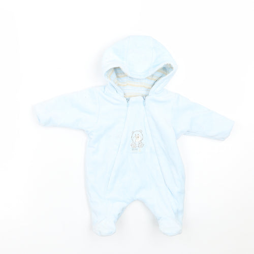Mothercare Baby Blue   Babygrow One-Piece Size Newborn  - Tiny baby
