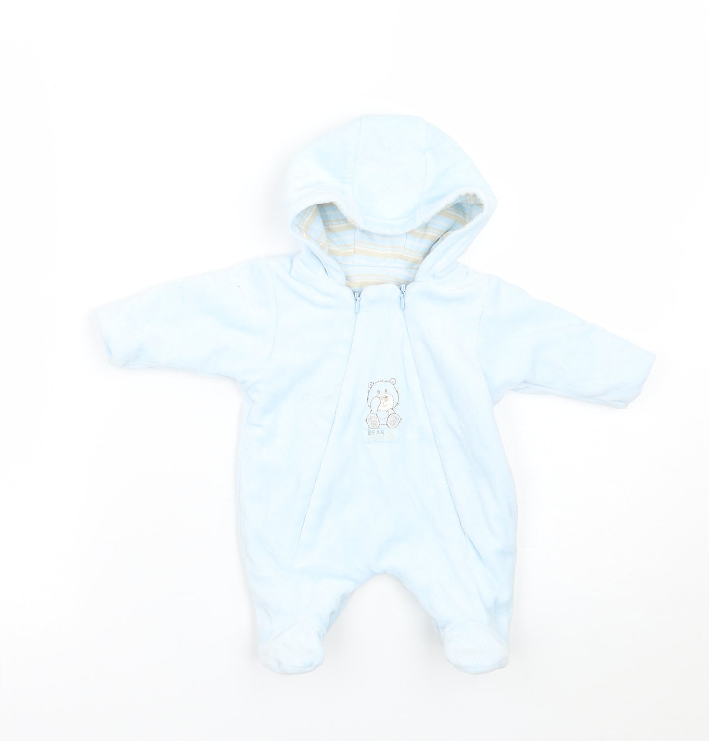 Mothercare Baby Blue   Babygrow One-Piece Size Newborn  - Tiny baby