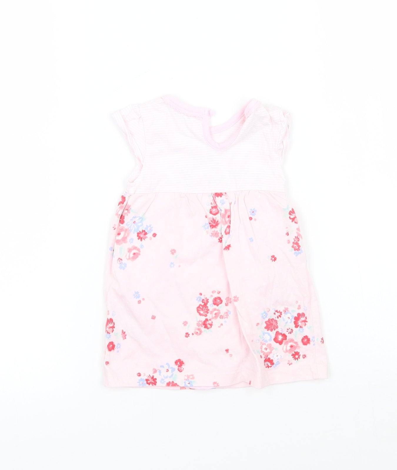 George Girls Pink Floral  Babygrow One-Piece Size 0-3 Months  - Bambi