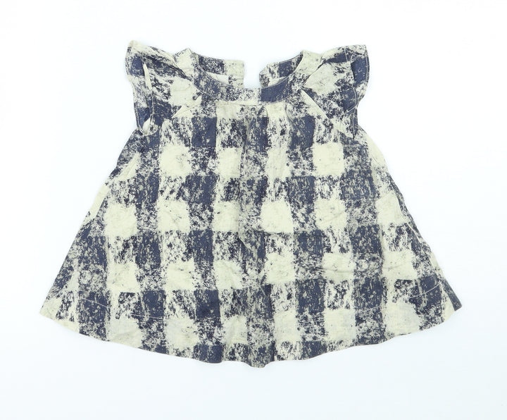 Gap Girls Blue Geometric A-Line Size 3-6 Months