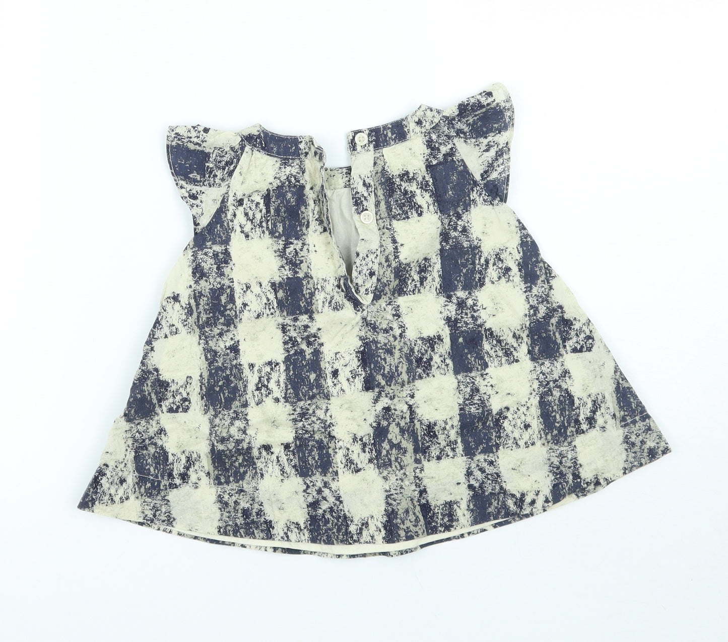 Gap Girls Blue Geometric  A-Line  Size 3-6 Months