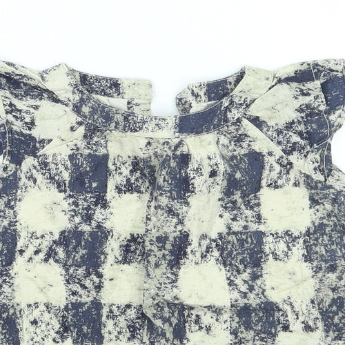 Gap Girls Blue Geometric  A-Line  Size 3-6 Months